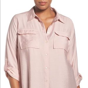 Vince Camuto Rumple Blouse Relaxed Utility Shirt